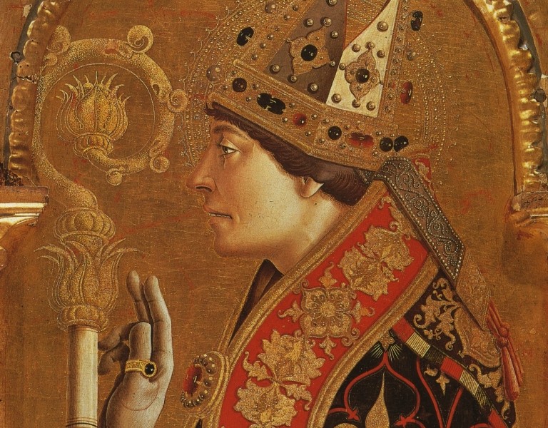 crivelli, particolare San Ludovico da Tolosa